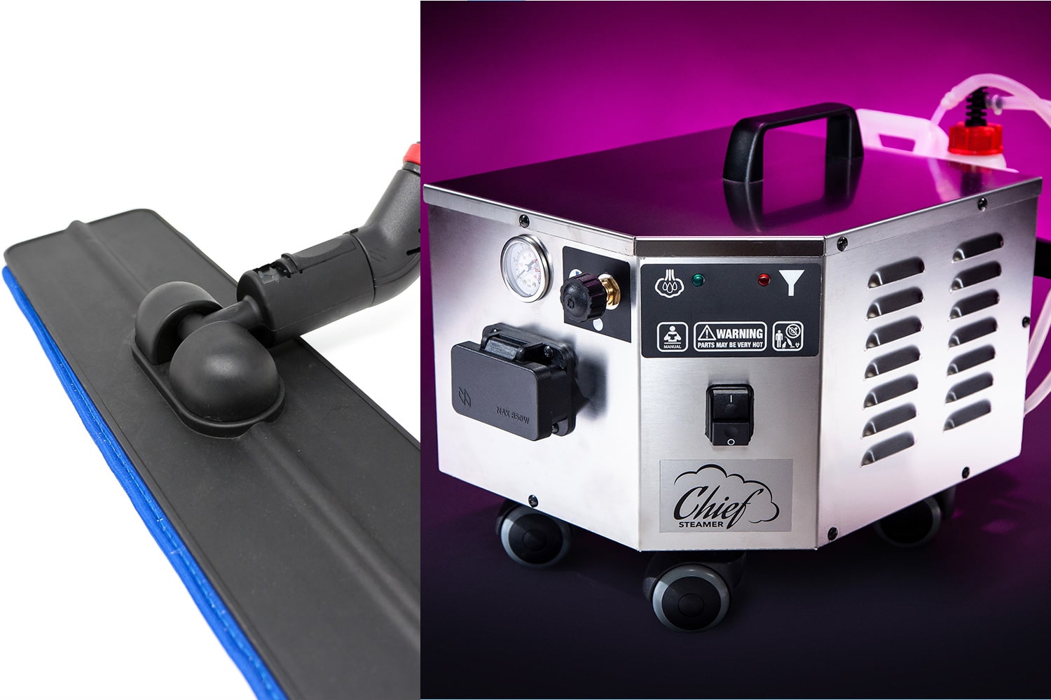 Chief Steamer 100 + Floor Mop Chief Steamer